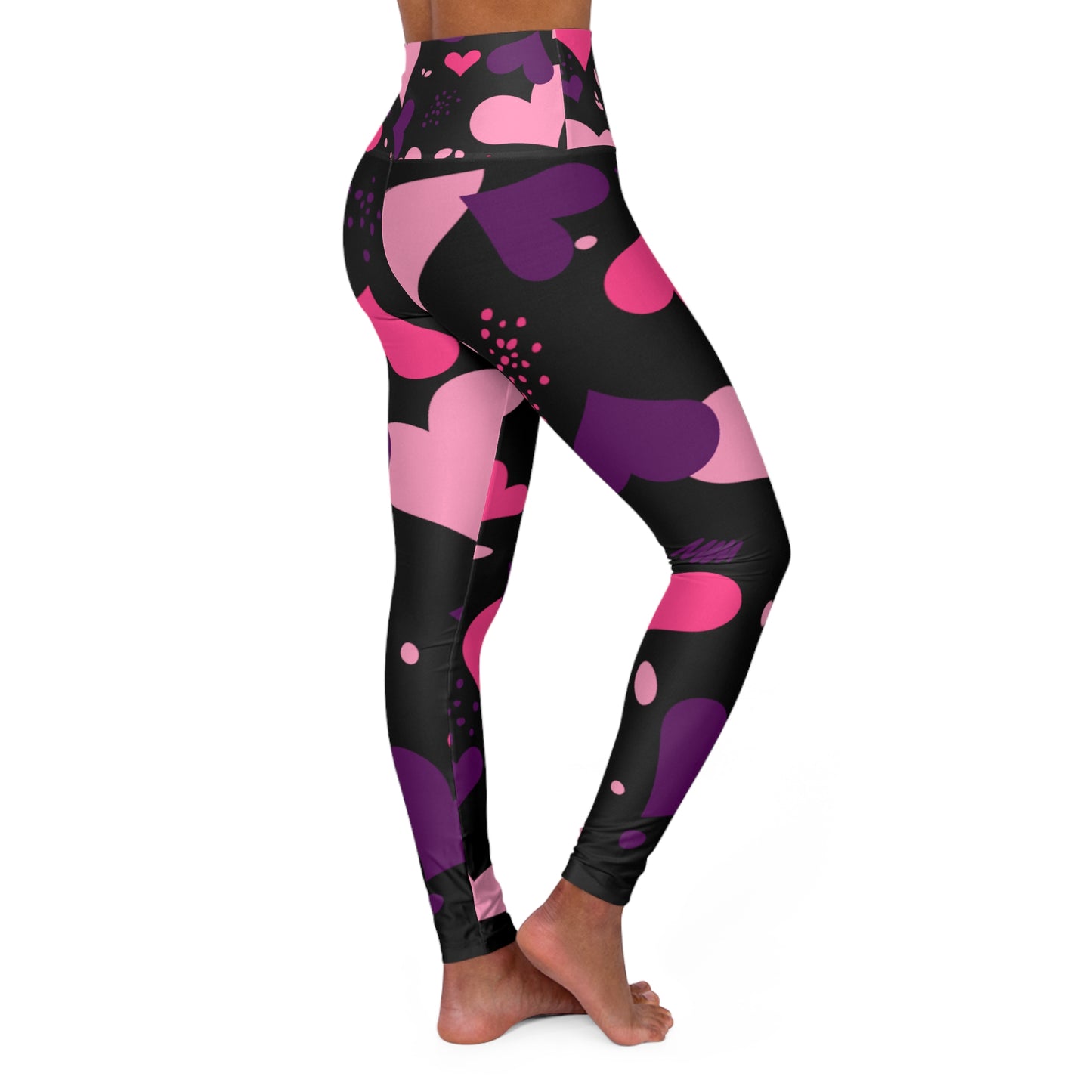 High Waisted Yoga Leggings (AOP)