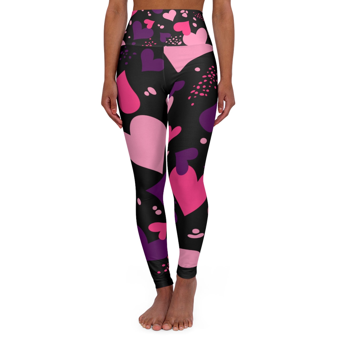 High Waisted Yoga Leggings (AOP)