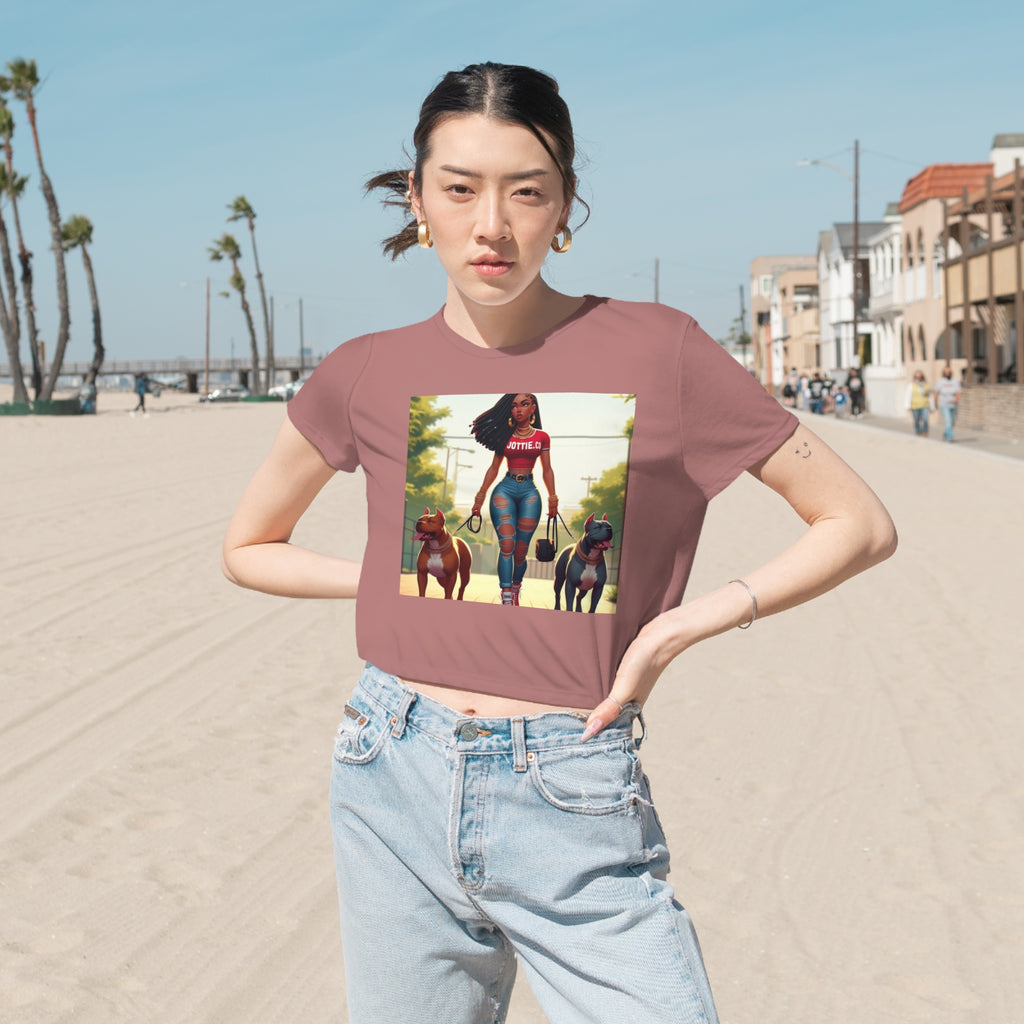 Women's Flowy Cropped Tee