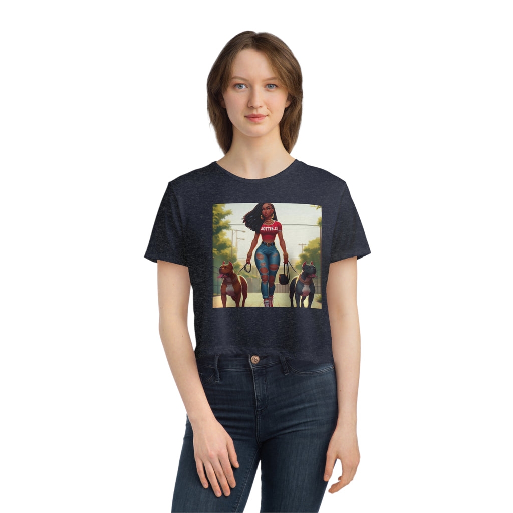 Women's Flowy Cropped Tee