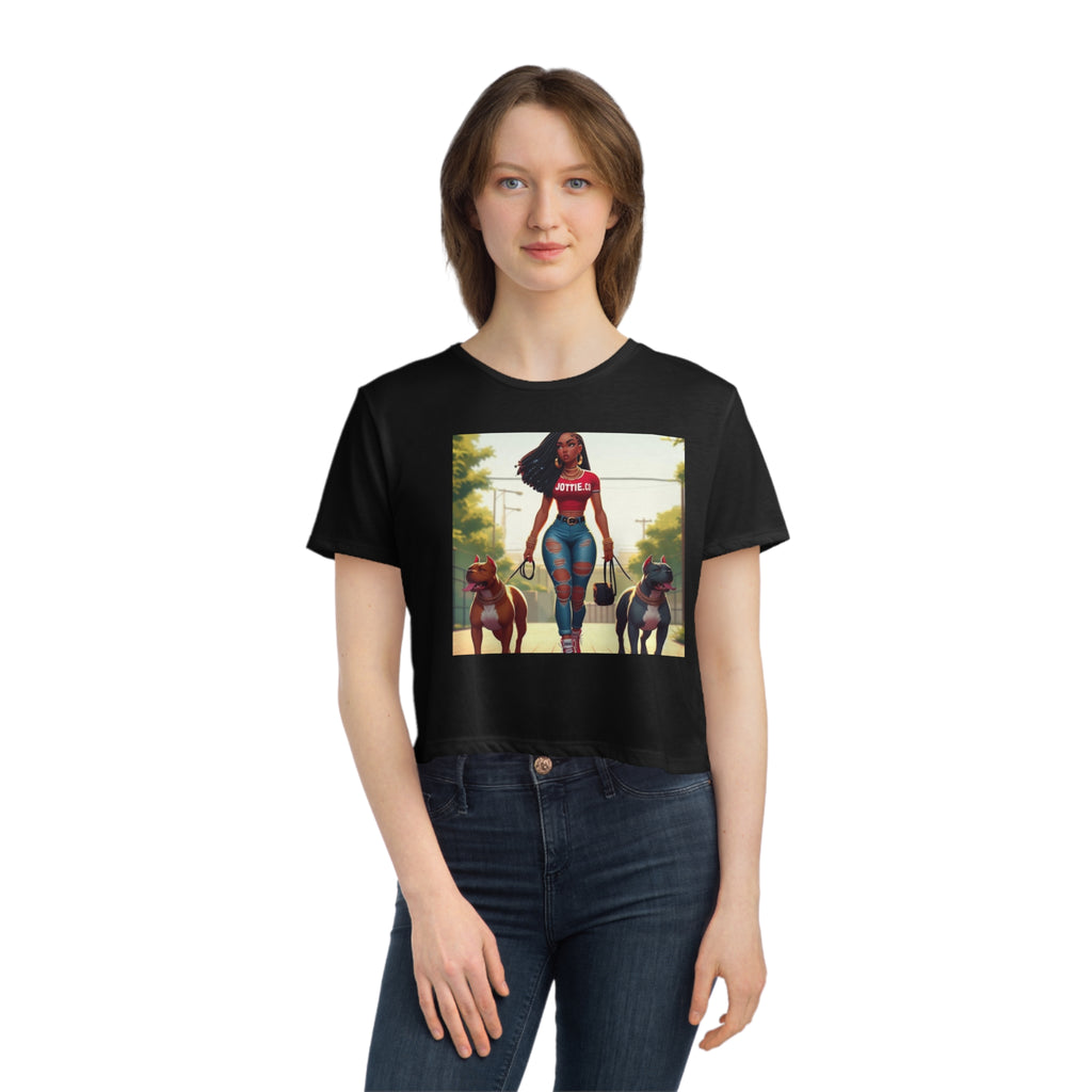 Women's Flowy Cropped Tee