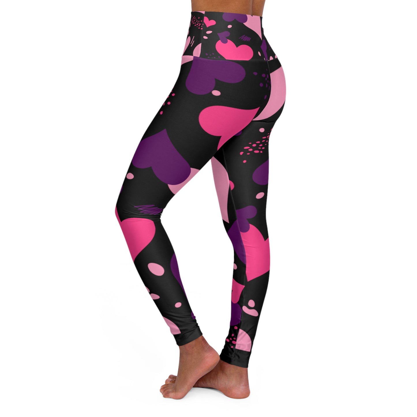 High Waisted Yoga Leggings (AOP)