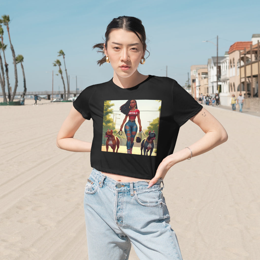 Women's Flowy Cropped Tee